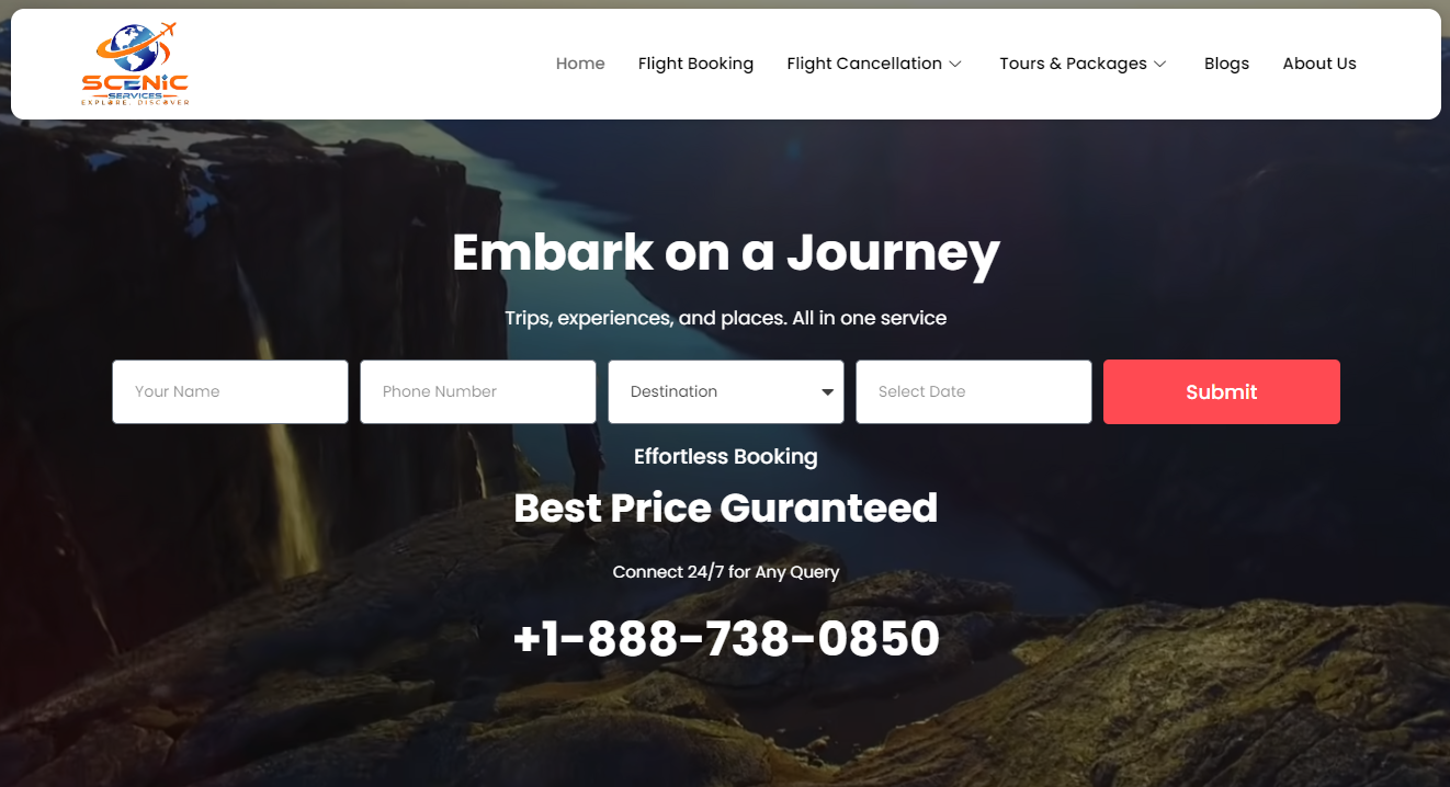 Scenic Services website